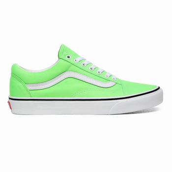 Vans Neon Old Skool - Miesten Tennarit - Vihreä/Valkoinen